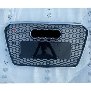 กระจังหน้าทรงรังผึ้งสำหรับ Audi A5 RS5 รุ่นปี 12-16  วัสดุ ABS พลาสติก สำหรับตกแต่งกันชน - Product Image 4