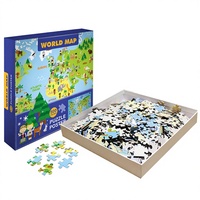 Puzzle en papier avec motifs personnalisés royaux, 500 pièces, 38x53cm, vernis brillant en couleur, jouet éducatif unisexe, âges 5-13+, 250g