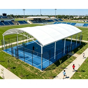Carpa para Pista de Pádel de Tamaño Personalizado, Estructura Tensada, Techo Deportivo, Fabricante de Techos para Pistas de Pádel, Techo de PVC para Pista de Tenis - Product Image 4