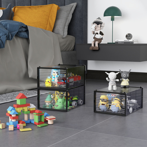 Caja <span class=keywords><strong>de</strong></span> plástico transparente <span class=keywords><strong>para</strong></span> zapatos, organizador <span class=keywords><strong>de</strong></span> puerta delantera <span class=keywords><strong>para</strong></span> sala <span class=keywords><strong>de</strong></span> estar <span class=keywords><strong>debajo</strong></span> <span class=keywords><strong>de</strong></span> <span class=keywords><strong>la</strong></span> <span class=keywords><strong>cama</strong></span>, caja <span class=keywords><strong>de</strong></span> almacenamiento - Product Image 3