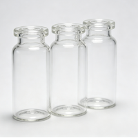 Emballage d'ampoules personnalisé de 7 ml, 8 ml, 10 ml, 15 ml, 20 ml, 25 ml, 30 ml, flacon en verre à bouchon à sertir, livraison directe d'usine