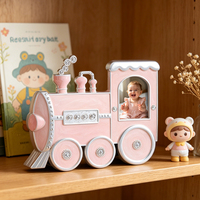 Cadre photo bébé LASODY en métal rose, écologique, léger et durable, en alliage de zinc, 2x3 pouces, pour décoration de chambre d'enfant, vente en gros