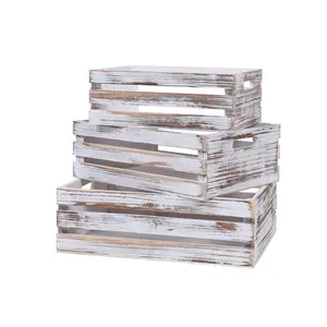 Vente de gros Caisses de rangement <span class=keywords><strong>en</strong></span> <span class=keywords><strong>bois</strong></span> personnalisées avec différents styles de caisse <span class=keywords><strong>en</strong></span> <span class=keywords><strong>bois</strong></span> vieilli - Product Image 4