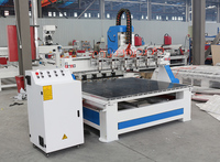 Routeur à bois Cnc multicam multi-têtes multibroches pour le travail du bois avec axe rotatif de Chine pour le prix du bois