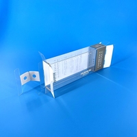 Boîte d'emballage en plastique transparent noir personnalisé Caja De Plastico maquillage rouge à lèvres cils pince à épiler ensemble d'emballage boîte