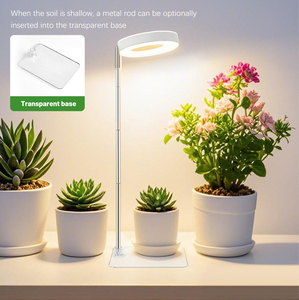 Máy tính để bàn quang phổ đầy đủ mini <span class=keywords><strong>LED</strong></span> Halo thiên thần vòng phát triển ánh sáng cho chậu cây, các loại thảo mộc, microgreens, mọng nước - Product Image 5