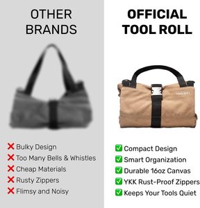Bolsa Organizadora de Herramientas con Bolsillos Desmontables, Muestra Gratuita. Regalos para Papá, Bolsa de Herramientas Enrollable, Organizador - Product Image 3