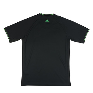 Para el diseño novedoso Patrones de degradado Camiseta de fútbol Negro Verde Fitness Camiseta de entrenamiento de fútbol Personalizado Cuello en V Hombres 100% Poliéster - Product Image 3