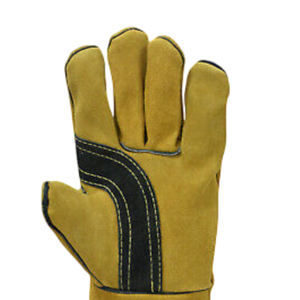 ถุงมือเชื่อมทิกทนความร้อนของผู้ชายอุปกรณ์หนังสำหรับทำงานประจำวันและบริการดับเพลิง - Product Image 6