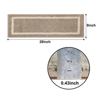 Modern Striped Soft Stair Treads Non-Slip Indoor Stair Step Rugs 28inX9in Washable Stair Runners Mat for Wooden Steps