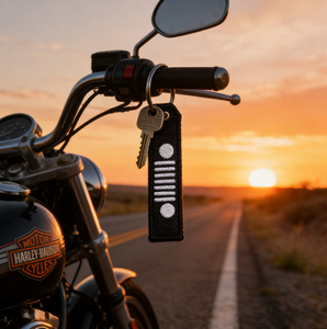 Porte-clés brodé personnalisé AWELLS, accessoire décoratif pour l'organisation des clés, cadeau pour les passionnés de <span class=keywords><strong>moto</strong></span> et de camping - Product Image 3