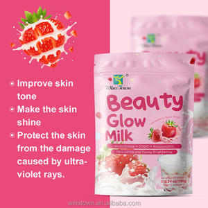 Crème non laitière Winstown Glow Peptides, enrichie en L-glutathion, pour un éclat de peau, produits de beauté, lait au thé - Product Image 3