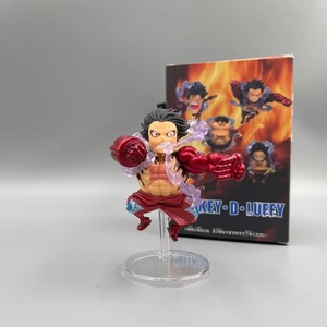 10cm 5 pièces/ensemble GK <span class=keywords><strong>WCF</strong></span> Gear quatrième 4 singe D <span class=keywords><strong>Luffy</strong></span> PVC Anime Figure Q Version modèle dessin animé jouet - Product Image 5