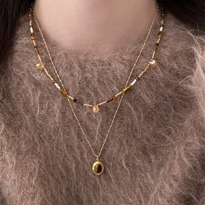 Collana da Donna con Perle e Placcatura in Oro Vero, Stile Avvolgente, per Feste, Autunno Inverno, Lusso Leggero, Elegante, con Catena a Maglie Sovrapposte, Yiwu - Product Image 5