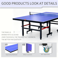 Table de tennis de table pliable en acier MAIGEDUN MGD-Elite de haute qualité, durable pour les clubs et les écoles