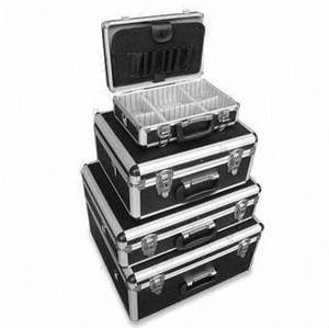 อลูมิเนียมสีดำแบกกล่องเครื่องมือที่มีคุณภาพสูงกรณีเที่ยวบินในราคาที่เห<span class=keywords><strong>ม</strong></span>าะสม - Product Image 5