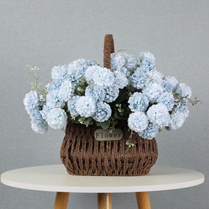 Bouquet di Fiori Artificiali Realistici, <span class=keywords><strong>Margherite</strong></span> a Globo per Decorazioni, Decorazioni Artificiali per Matrimoni e Casa, Arredo Floreale - Product Image 2