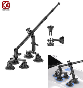 Support de caméra à ventouse pour voiture Kewig, support de selfie extensible en alliage d'aluminium réglable pour caméra <span class=keywords><strong>GoPro</strong></span>, support d'action - Product Image 1