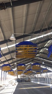 Ventilateur d'extraction mural de 72 pouces à moteur sans balais pour la ventilation des fermes avicoles et bovines, entrepôts et granges – Modèle US - Product Image 5