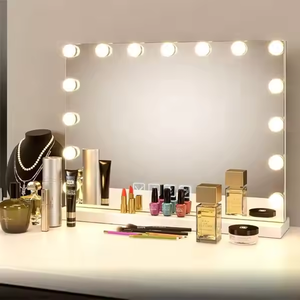 Miroir de maquillage à DEL, couleur professionnelle, lumière tactile, gradation, miroir de maquillage personnalisé et décoration murale - Product Image 4