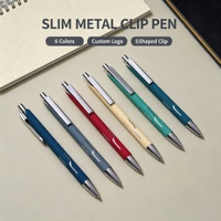 Elegante Bolígrafo Metálico con Diseño Hueco y Logotipo Personalizado, Regalo Promocional Perfecto para Empresas