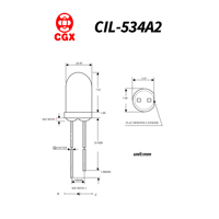 Diodos Emisores de Infrarrojos (IR) de 5mm con Orificio Pasante, 940nm, 25 Unidades, Venta al Por Mayor °    Emisor de LED IR de Alta Potencia para Control Remoto