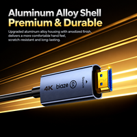 Câble HDMI 2.0 en fibre optique Biaze 4K AOC, câble HDMI optique actif pour téléviseur, projecteur, moniteur, home cinéma longue distance