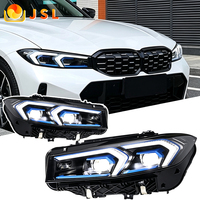 Phare LED laser JSL pour BMW Série 3 G20 G28 2019-2026 330 M340i 320i 325i, feux de jour bicolores jaune et blanc