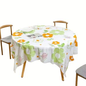 Manteles Redondos de Plástico a Cuadros al por Mayor, Manteles Desechables Decorativos para Mesas Redondas de Comedor y Cocina - Product Image 4