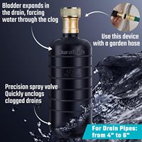 Kit d'accessoires ménagers en caoutchouc DURATECH, poche de drainage pour le nettoyage des canalisations principales et des égouts