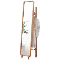 Espejo de pie de cuerpo entero de cristal para dormitorio, espejo de pared para sala de estar, muebles personalizados, de fábrica, de moda.