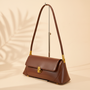 Estilo Retro Cuero Genuino Bolsos Hombro para Mujer Bolso Mano Personalizable Diseñador Lujo Messenger - Product Image 1