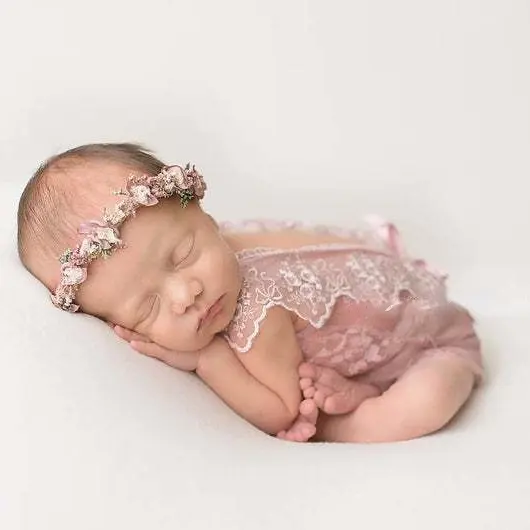 Goedkope Groothandel Pasgeboren Fotografie Kleding Baby Fotografie Props Hollow Kant Kleding Baby Fotostudio Kleding