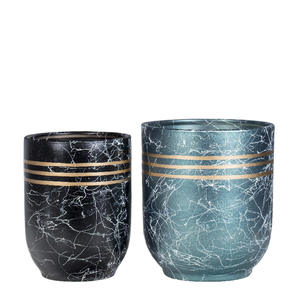 กระถางต้นไม้เซรามิกขนาดใหญ่พิเศษ ลายหินอ่อนสไตล์นอร์ดิก สำหรับตกแต่งภายในห้องนั่งเล่น - Product Image 5