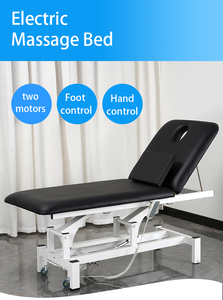 Camillas de <span class=keywords><strong>Fisioterapia</strong></span> Eléctricas para Gimnasio, Camilla de Tratamiento Quiropráctico, Camilla de Masaje Usada con Sistema de Reposapiés - Product Image 4