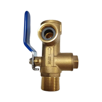Manuel du fabricant Vanne à boisseau sphérique à trois voies Vanne d'isolation en laiton 3/4 pour décompression d'eau forgée OEM personnalisable
