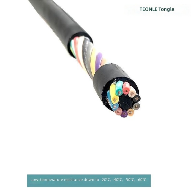 RVV22 Armored Cable 2/3/4 Core 1.5mm Control Signal Power Cable High Temperature Resistant Sheath 6mm