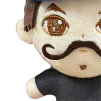 Poupée en peluche personnalisée avec visage brodé OEM ODM, petite peluche, cadeau de vacances pour les grossistes en jouets et les importateurs de cadeaux