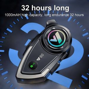 <span class=keywords><strong>Casque</strong></span> de moto professionnel à double réduction de bruit avec longue autonomie et son égaliseur pour les sorties du week-end - Product Image 5