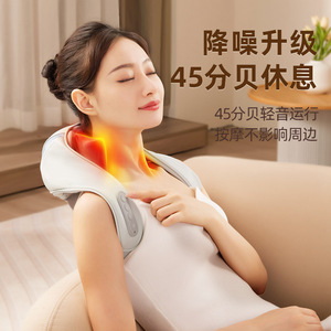 เครื่องนวดคอและไหล่ Jiaren พร้อมความร้อน ชาร์จผ่าน USB สำหรับใช้ในบ้านและที่ทำงาน - Product Image 1