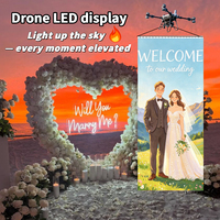 Affichage LED aérien haute résolution Bestar P25, étanche IP65, angle de vision à 360°, performances stables pour mariage romantique