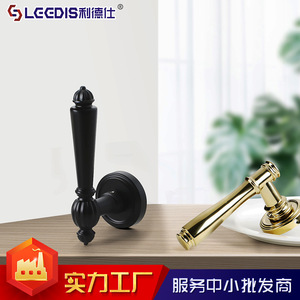 Lgedis Gold Door Locks Zinc Alloy Lever Lock Interior Wooden Door Handles Anti Rust Silent Operation - Product Image 5