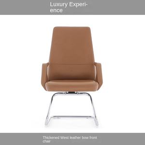 आधुनिक चमड़े की कुर्सी सम्मेलन कोई कैस्टर मध्य बैक क्लाइंट कुर्सी सम्मेलन कक्ष फर्नीचर आगंतुक कार्यालय कुर्सी - Product Image 6