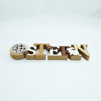 Nouveauté transfrontalière : Décorations de Pâques avec lettres anglaises, motifs lapin et fleurs, décorations rustiques créatives pour la maison, ornements de table