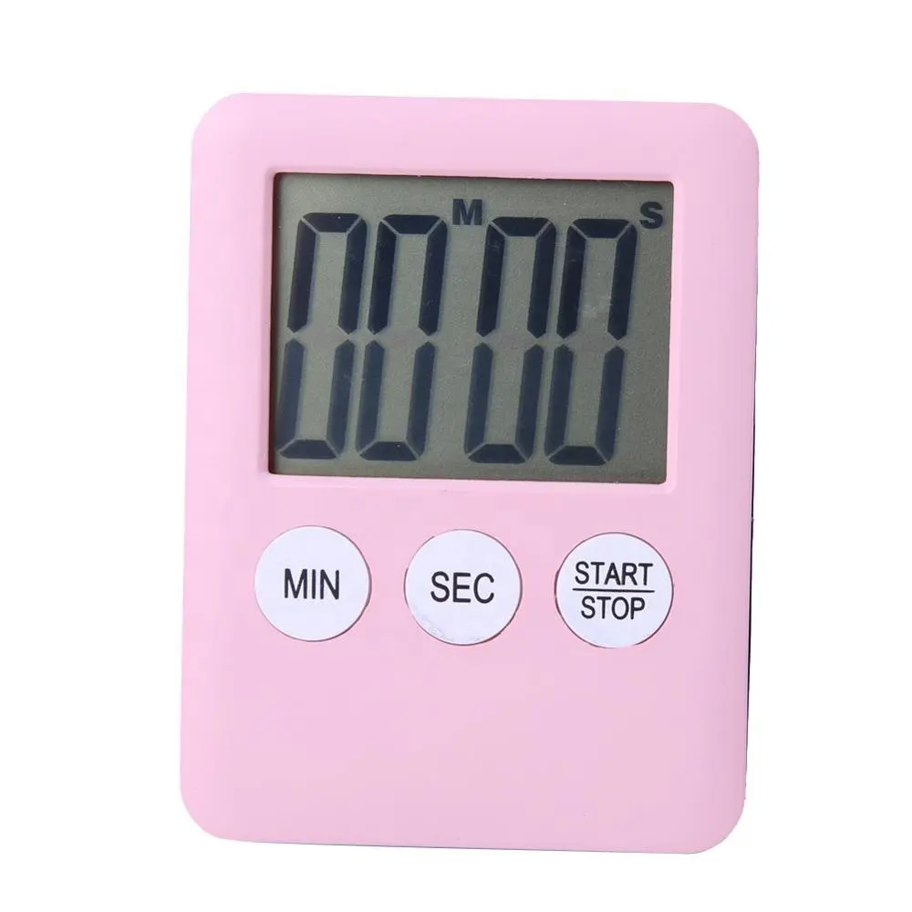 EMAF factory cheap certificated plastic OEM colorful digital common alert timer strong magnet kitchen timer for cooking