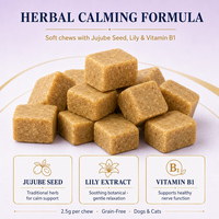 Permen Kunyah Lembut Biji Jujube untuk Anjing Kucing, Lily Lecithin, Dukungan Relaksasi, Alami Premium, Pereda Stres, Grosir