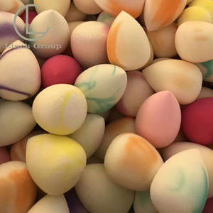 Ensemble d'éponges de maquillage sans latex, couleur neutre, avec nettoyeur de pinceaux, éponge de maquillage violet foncé - Product Image 5