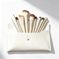 11-teiliges Make-up-Pinsel-Set mit Aufbewahrungstasche, weiche Nylonpinsel für Rouge, Lidschatten, Foundation, Make-up-Werkzeuge für das ganze Gesicht