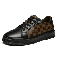 Espadrilles classiques noires personnalisées en maille tendance pour hommes - Chaussures décontractées de skate et de marche Printemps Été Automne Hiver