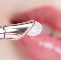 Sérum Lèvres Personnalisé aux Peptides Hydratant Effet Rafraîchissant au Fer Métallique Traitement des Lèvres à l'Huile de Squalane Bio Lissante avec Applicateur